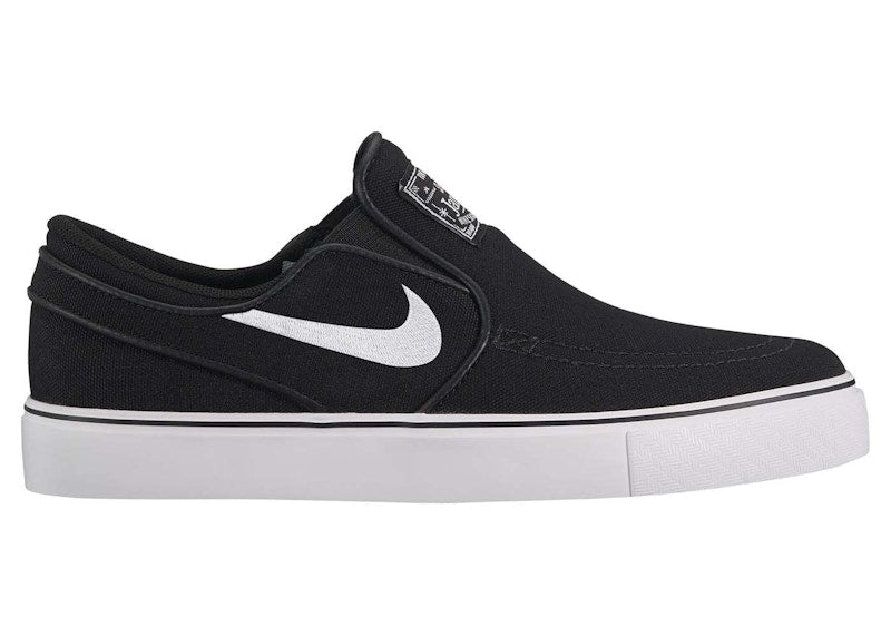 Nike SB Stefan Janoski Canvas Slip Black White (GS)