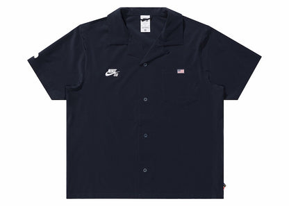 Nike SB Team USA Olympics S/S Bowler Shirt Obsidian/White