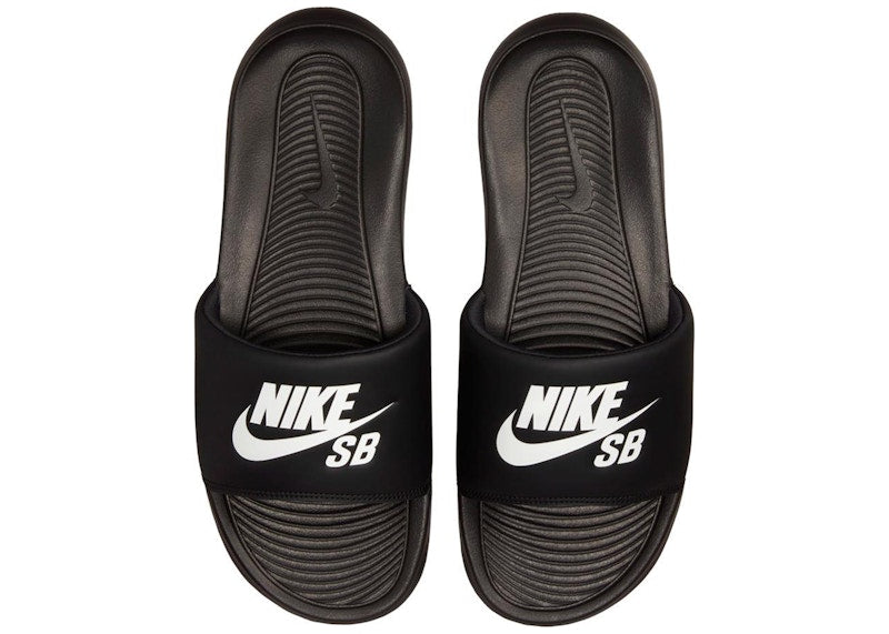 Nike SB Victori One Slide Black White