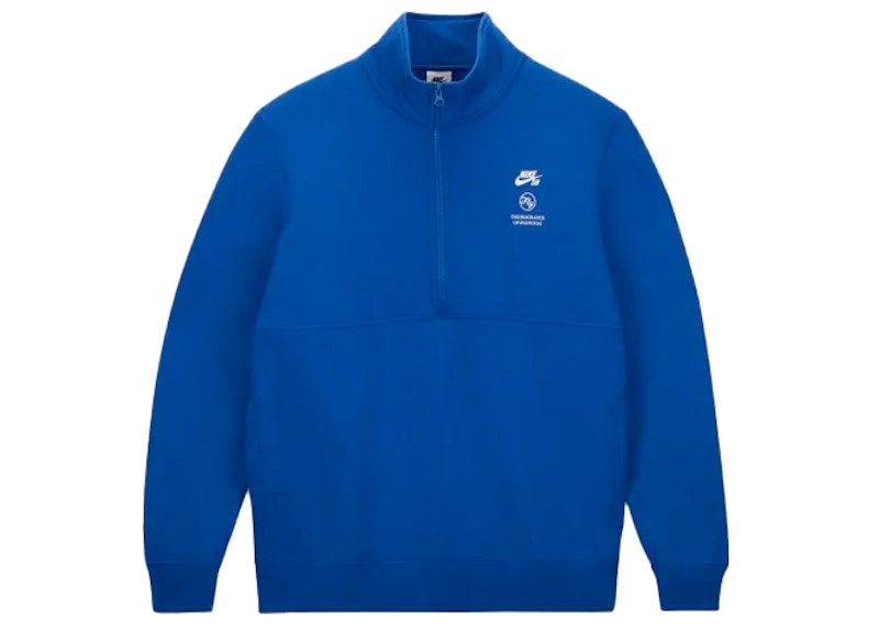 Nike SB x Fly Streetwear 1/2 Zip Fleece Skate Top Blue