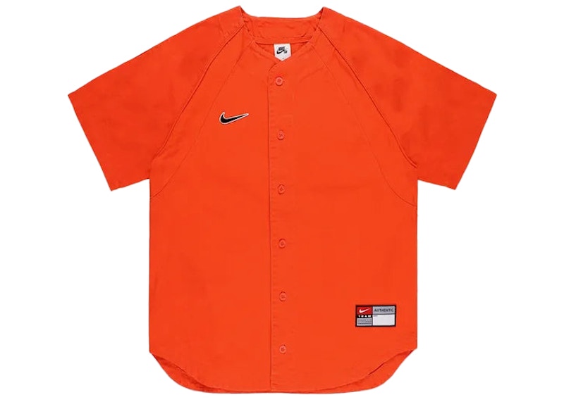 Nike SB x MLB Skate Baseball Jersey Team Orange