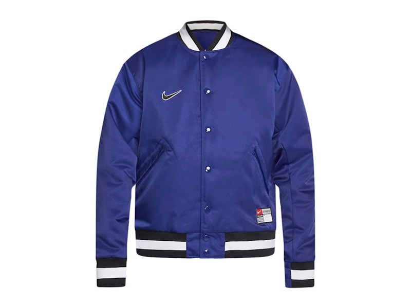 Nike SB x MLB Varsity Skate Jacket Deep Royal Blue/Black/White/White