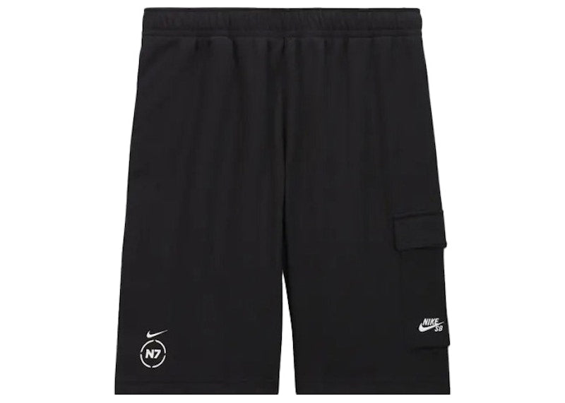 Nike SB x N7 Fleece Cargo Shorts Black/University Red