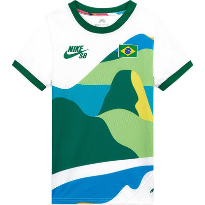 Nike SB x Parra Brazil Federation Kit Crew (Youth) Jersey White/Clover