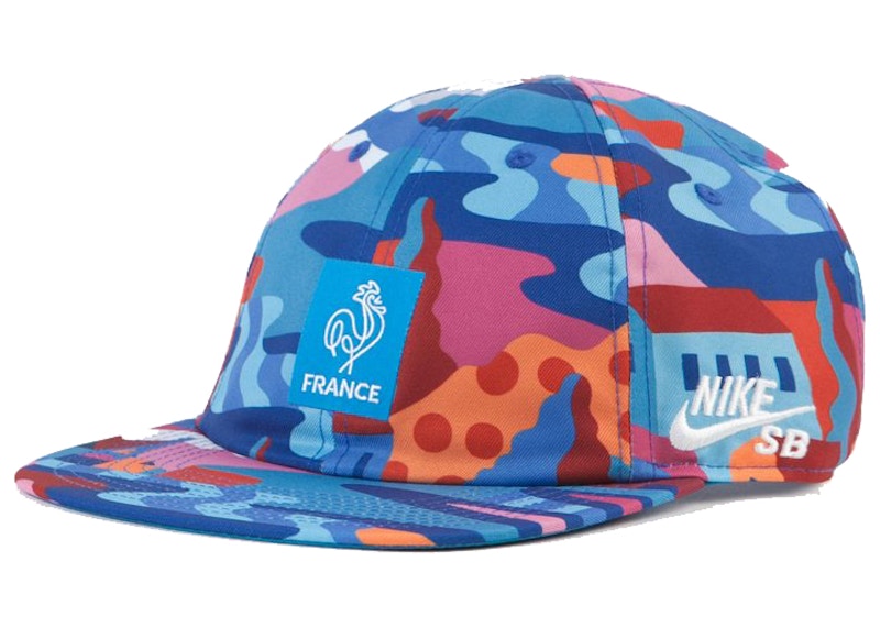 Nike x Parra France Federation Kit Skate Cap Neptune Blue/White