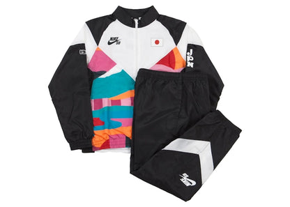 Nike SB x Parra Japan Federation Kit Skate Tracksuit (Asia Sizing) Black/White