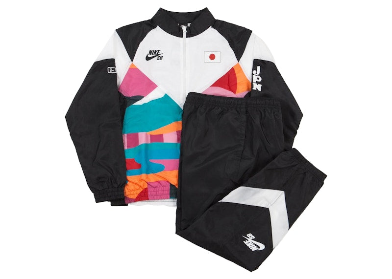 Nike SB x Parra Japan Federation Kit Skate Tracksuit (Asia Sizing) Black/White