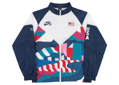 Nike SB x Parra USA Federation Kit Skate Tracksuit Brave Blue/White