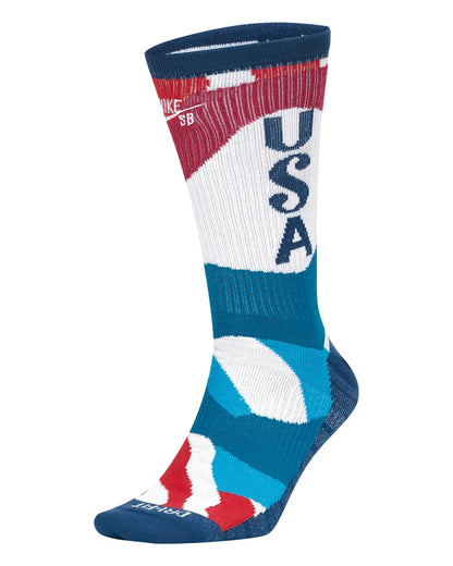 Nike x Parra USA Federation Kit Socks White/Brave Blue/White