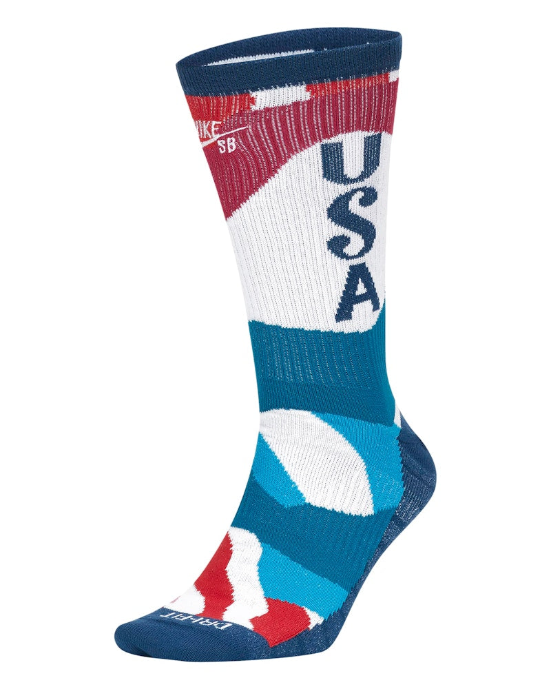 Nike x Parra USA Federation Kit Socks White/Brave Blue/White