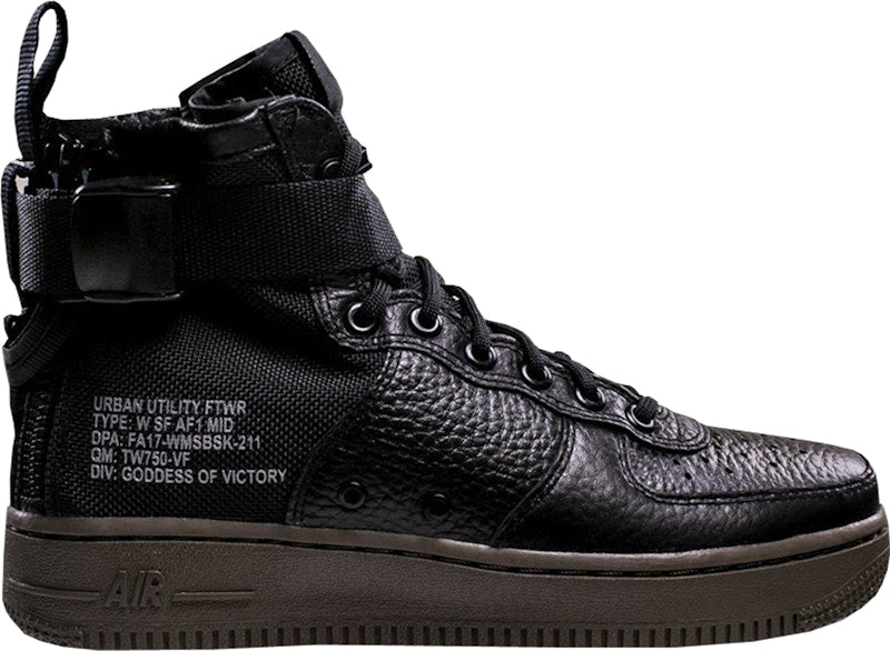 Nike SF Air Force 1 Mid Black Dark Hazel (Women's)