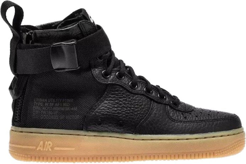 Nike SF Air Force 1 Mid Black Gum (Women's)