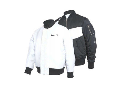 Nike SWOOSH Therma Fit Reversible Bomber Jacket Black/White