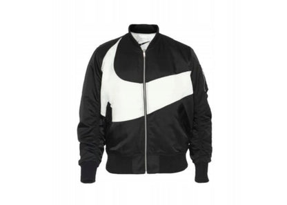 Nike SWOOSH Therma Fit Reversible Bomber Jacket Black/White