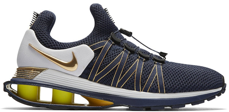 Nike Shox Gravity Midnight Navy Metallic Gold