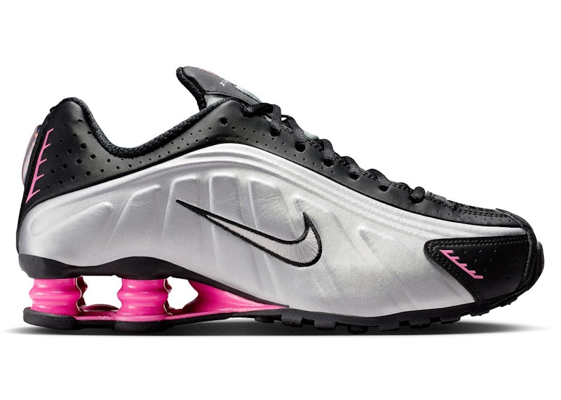 Nike Shox R4 Black Metallic Silver Pinksicle (Women's)