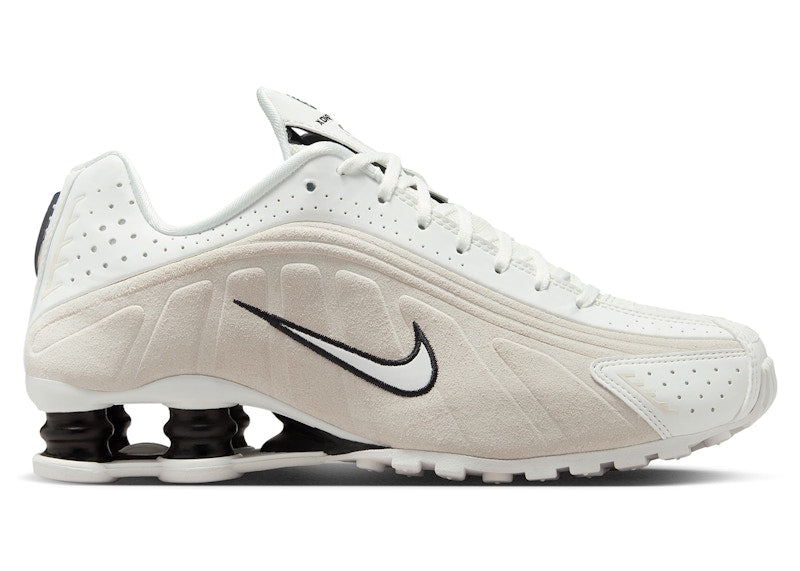 Nike Shox R4 White Black Suede (Women's)