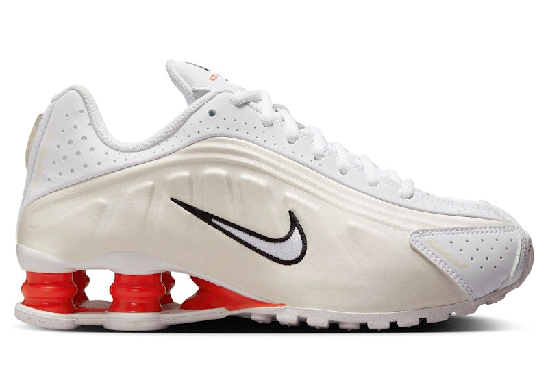 Nike Shox R4 White Phantom Picante Red (GS)