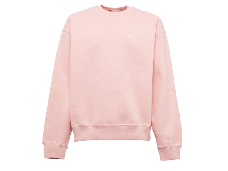 Nike Solo Swoosh Fleece Crewneck Bleached Coral/White