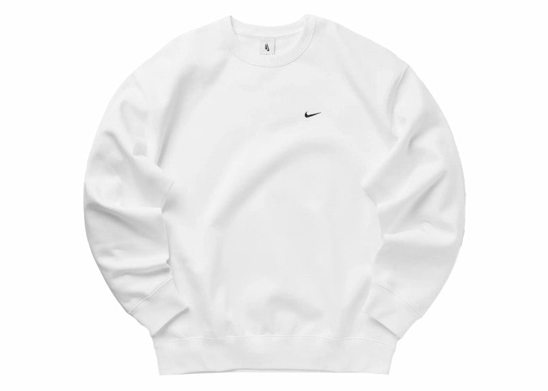 Nike Solo Swoosh Fleece Crewneck White/Black