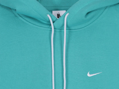 Nike Solo Swoosh Fleece Hoodie Washed Teal/Wit
