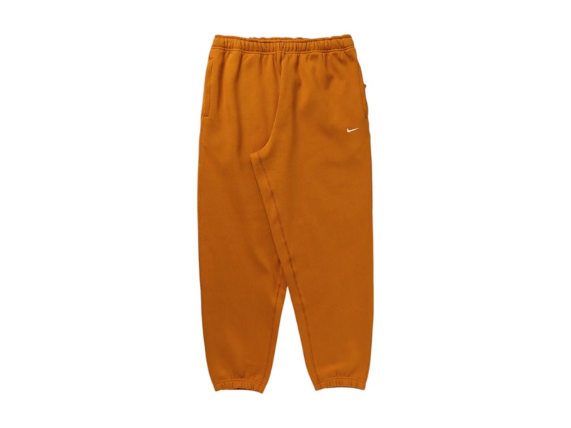 Nike Solo Swoosh Fleece Pant Dessert Ochre/White