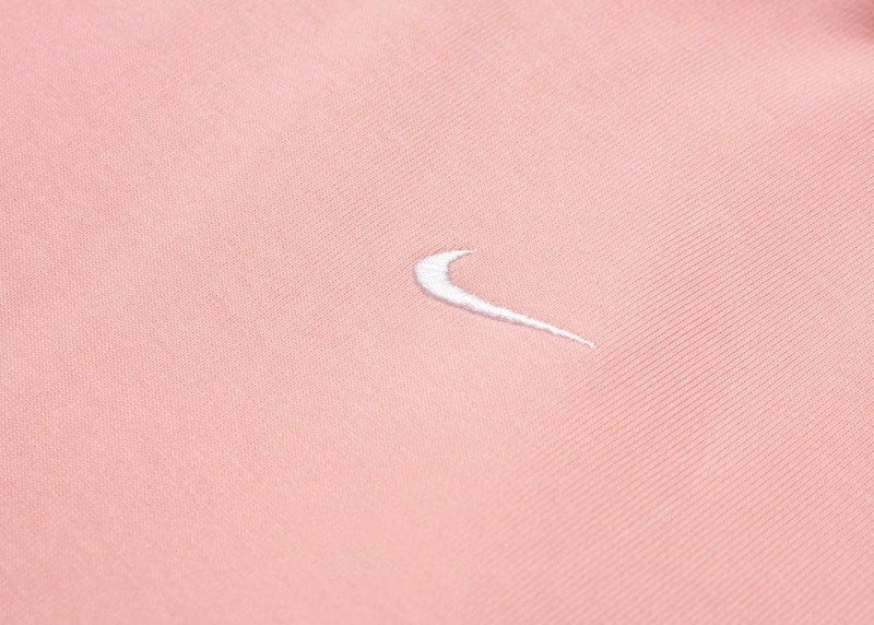 Nike Solo Swoosh Fleece Sweatshirt Bleached Coral/White
