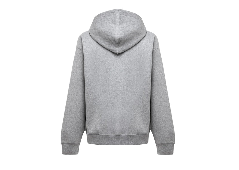 Nike Solo Swoosh Full Zip Hoodie Dark Grey Heather/White