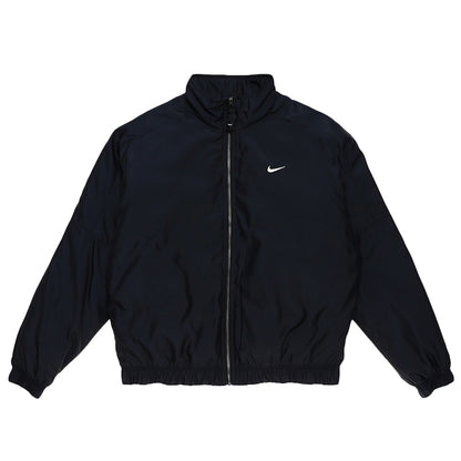 Nike Solo Swoosh Satin Bomber Jacket (Asia Sizing) Black