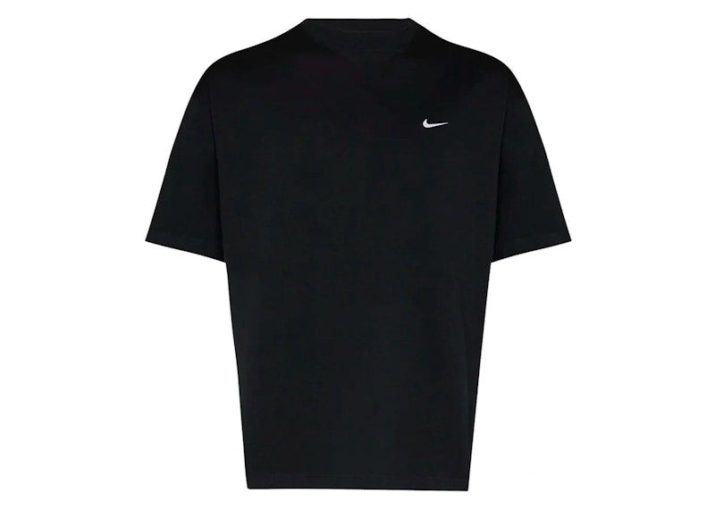 Nike Solo Swoosh Short-Sleeve French Terry Top Black/White