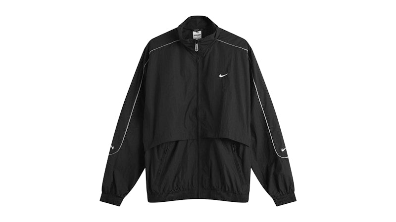 Nike Solo Swoosh Woven Track Jacket Black/White