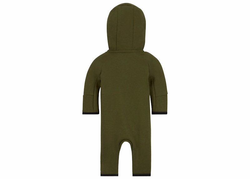 Nike Sportswear Baby Tech Fleece Full-Zip Coverall Rough Green