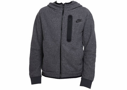Nike Sportswear Kids' Tech Fleece Winterized Full-Zip Hoodie Dark Smoke Grey/Black