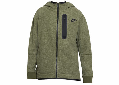 Nike Sportswear Kids' Tech Fleece Winterized Full-Zip Hoodie Rough Green/Black