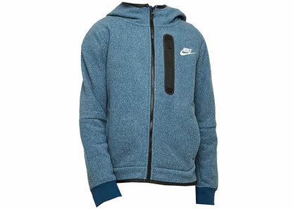 Nike Sportswear Kids' Tech Fleece Winterized Full-Zip Hoodie Valerian Blue/Mint Foam