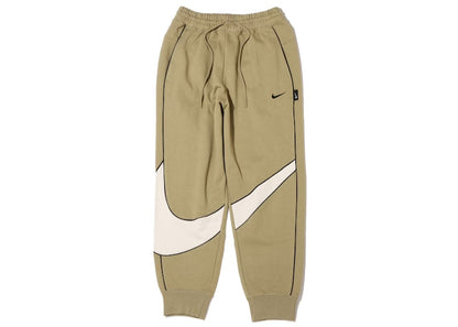 Nike Sportswear Big Swoosh Fleece Pants (Asia Sizing) Nautral Olive/Light Bone