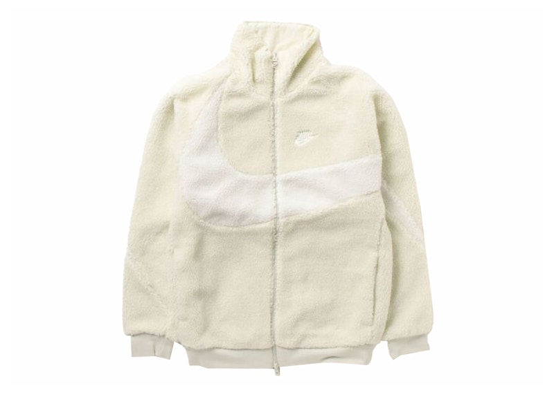 Nike Sportswear Big Swoosh Reversible Boa Jacket (Asia Sizing) Sea Glass/Sail