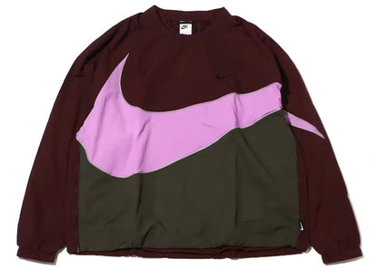 Nike Sportswear Big Swoosh Woven Jacket (Asia Sizing) Earth/Rush Fuchsia/Cargo Khak
