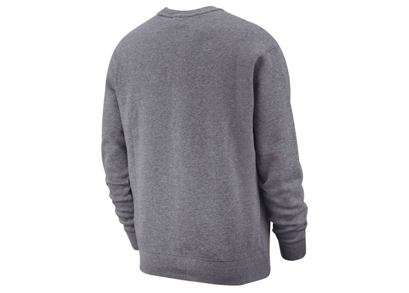 Nike Sportswear Club Fleece Crewneck Charcoal Heather/White