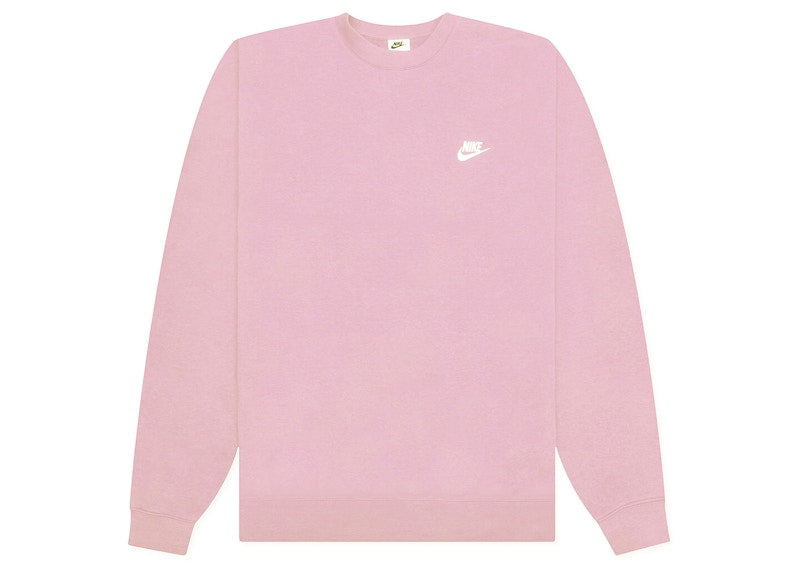 Nike Sportswear Club Fleece Crewneck Pink Bloom/White