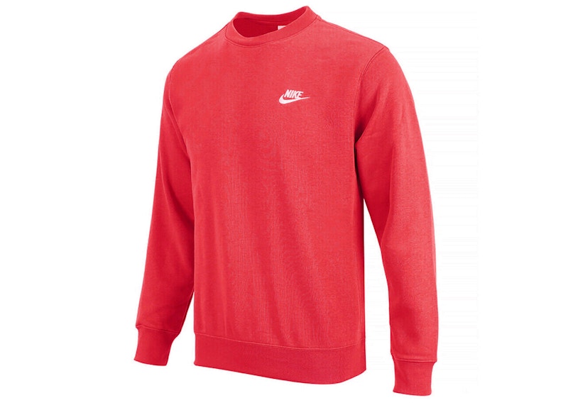 Nike Sportswear Club Fleece Crewneck University Red/White