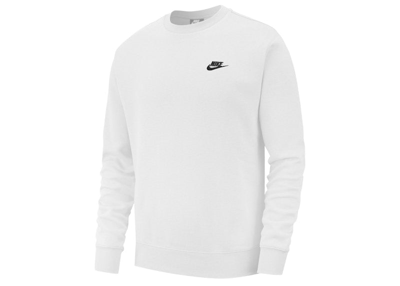 Nike Sportswear Club Fleece Crewneck White/Black