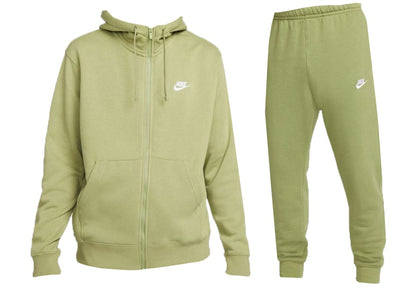Nike Sportswear Club Fleece Full-Zip Hoodie & Joggers Set Alligator/Alligator/White