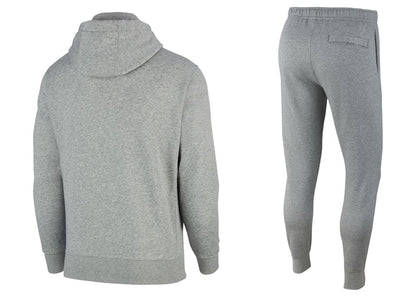 Nike Sportswear Club Fleece Full-Zip Hoodie & Joggers Set Dark Grey Heather/Matte Silver/White