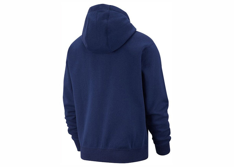 Nike Sportswear Club Fleece Full-Zip Hoodie Midnight Navy/Midnight Navy/White