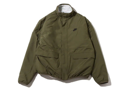 Nike Sportswear Club Fleece Plus Reversible Winterized Top Jacket Medium Olive/Black