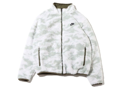 Nike Sportswear Club Fleece Plus Reversible Winterized Top Jacket Medium Olive/Black
