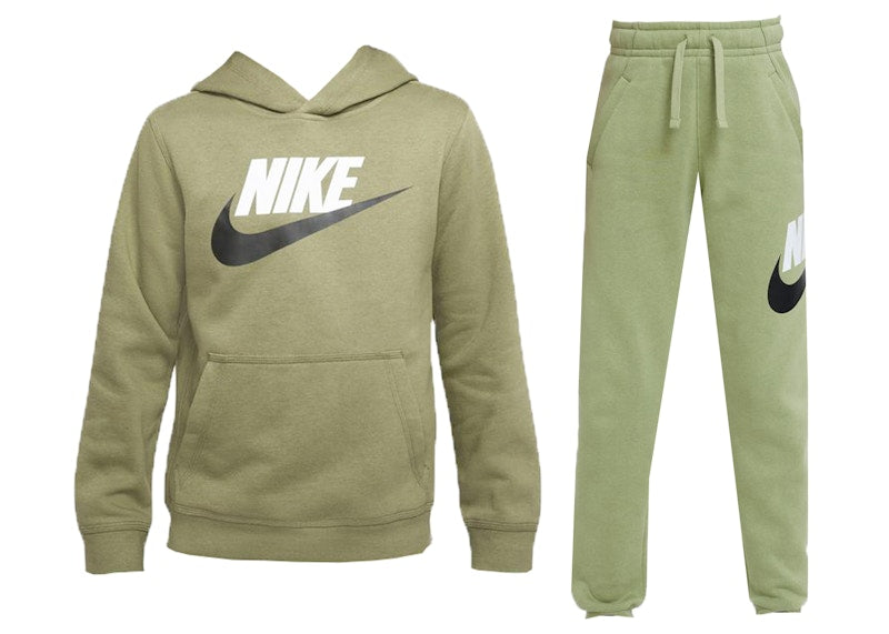 Nike Sportswear Club Fleece Pullover Hoodie & Joggers Set Alligator/White/Black