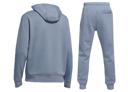 Nike Sportswear Club Fleece Pullover Hoodie & Joggers Set Ashen Slate/Ashen Slate/White