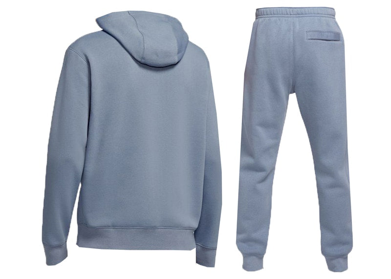 Nike Sportswear Club Fleece Pullover Hoodie & Joggers Set Ashen Slate/Ashen Slate/White